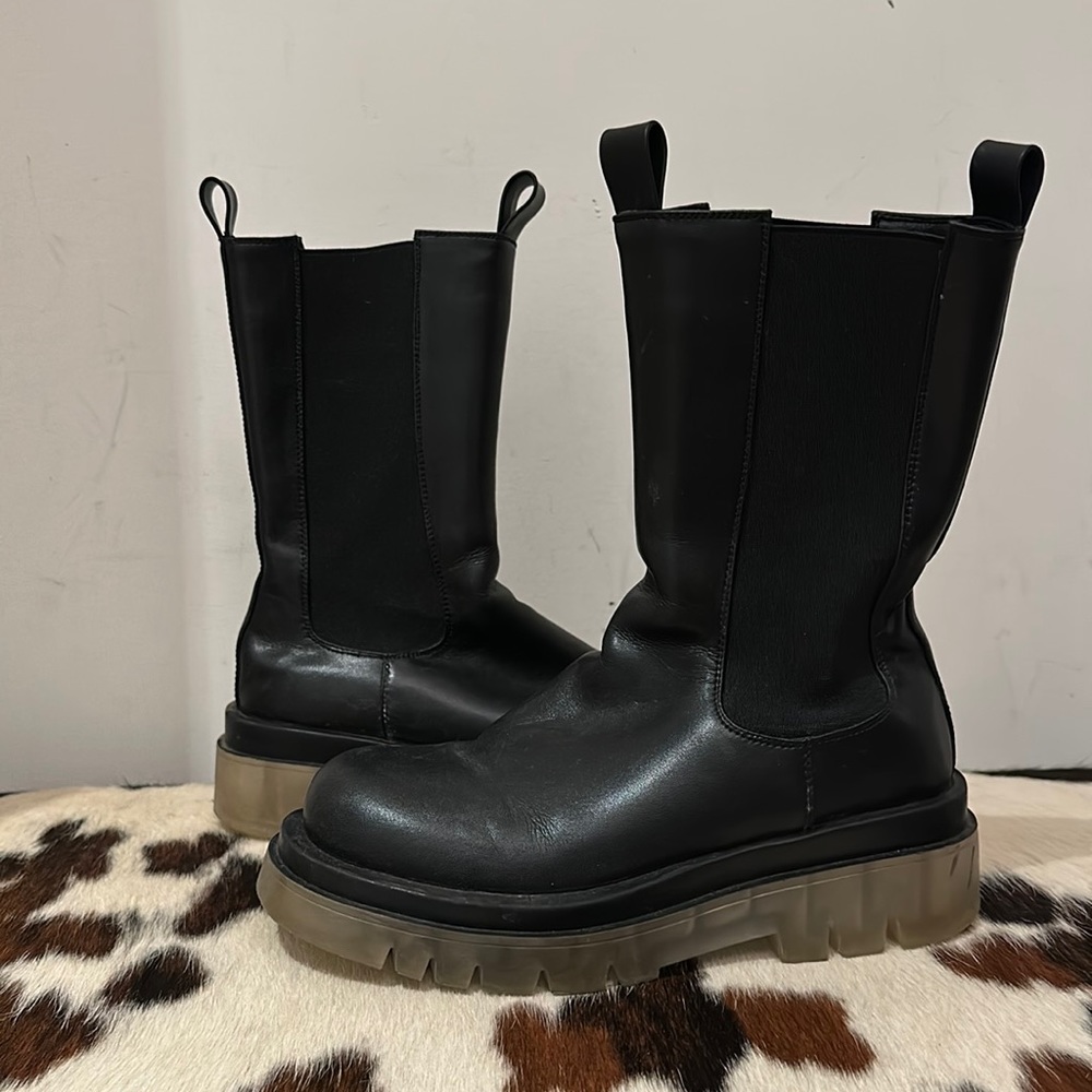 black ankle boots